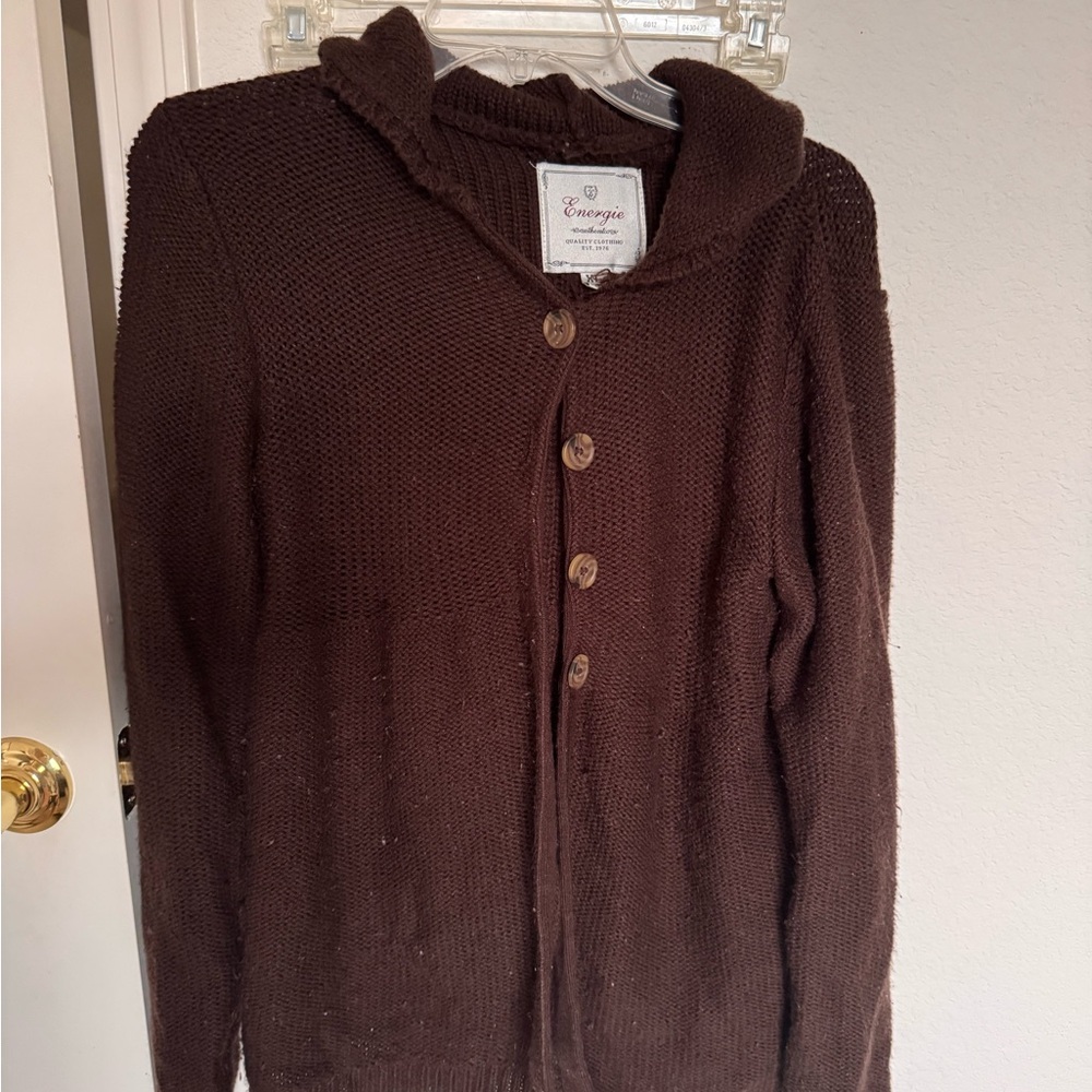 Energie Women's Chocolate Brown Cardigan
